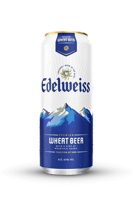 Edelweiss Wheat Beer Can Image With Shade